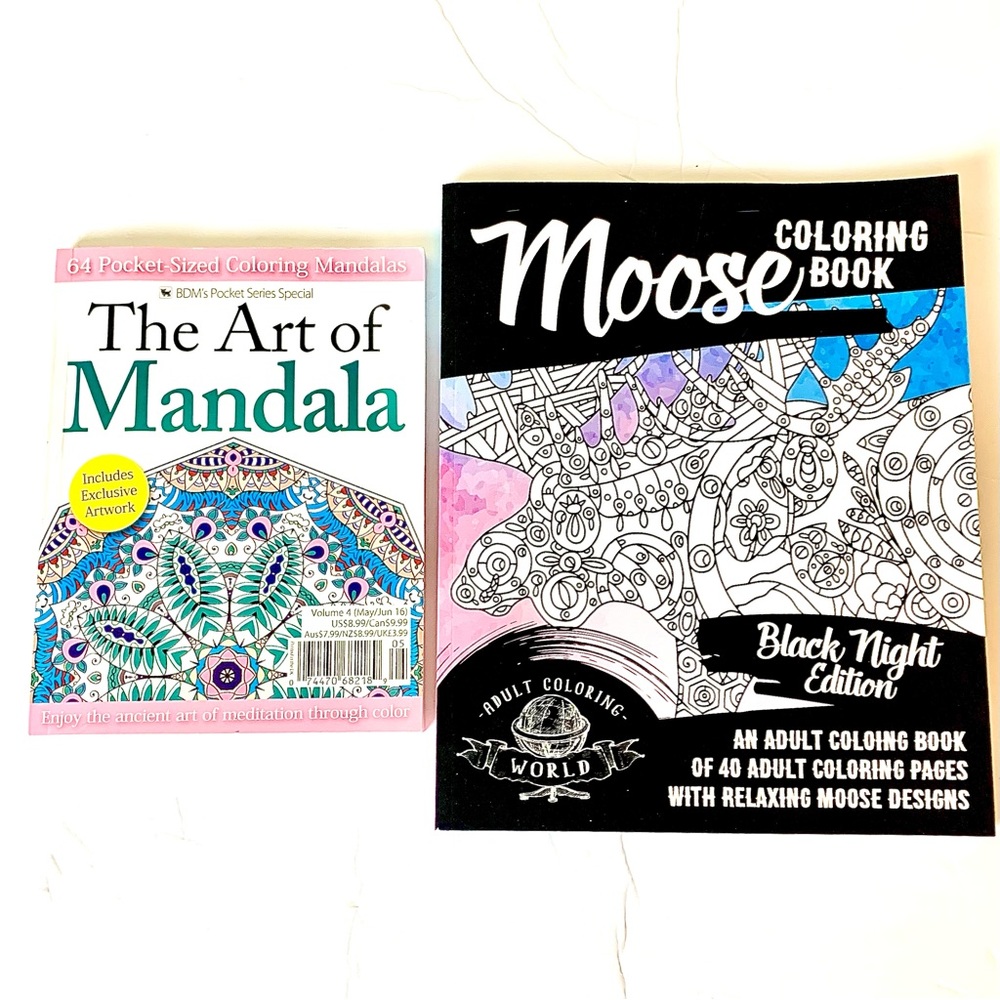 Set of 2 Adult coloring books